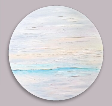 「Sea abstract painti…」というタイトルの絵画 Aleksandra Kazantsevaによって, オリジナルのアートワーク, オイル