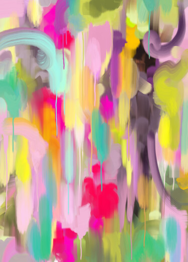 Картина под названием "Pink Pepper" - Alexandra Ladygina, Подлинное произведение искусства, Цифровая живопись