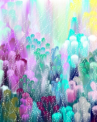 Картина под названием "Ice gardens" - Alexandra Ladygina, Подлинное произведение искусства, Цифровая живопись
