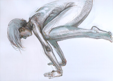 Disegno intitolato "Keeper of balance.…" da Aleksandra Manzha, Opera d'arte originale, Acrilico