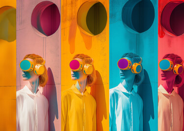 Digital Arts titled "Identity Spectra -…" by Aleksandra Rowicka, Original Artwork, AI generated image