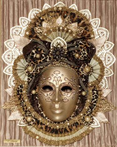 Jaguar Deity Art textile intitulée "Jaguar Deity" par Aleksandra Sikoparija, Œuvre d'art originale, Plâtre
