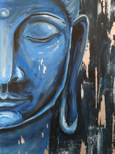 Malerei mit dem Titel "Buddha" von Aleksandra Svetlichnaya, Original-Kunstwerk, Acryl