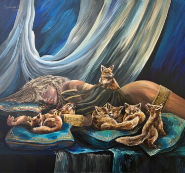 Картина под названием "Утро" - Александра Волкова, Подлинное произведение искусства, Акрил