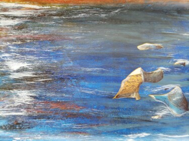 Коллажи под названием "mythical rocks" - Александра Збирун, Подлинное произведение искусства, Акрил Установлен на Другая жес…