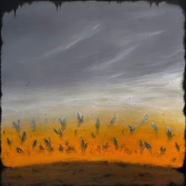 Painting titled "Among the Fields of…" by Aleksandra Ziolkowska, Original Artwork, Acrylic