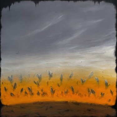 Painting titled "Among the fields of…" by Aleksandra Ziolkowska, Original Artwork, Acrylic