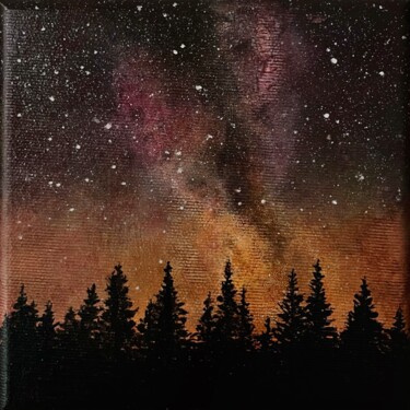 Pintura titulada "Mini Milky Way" por Aleksandra Ziolkowska, Obra de arte original, Acrílico
