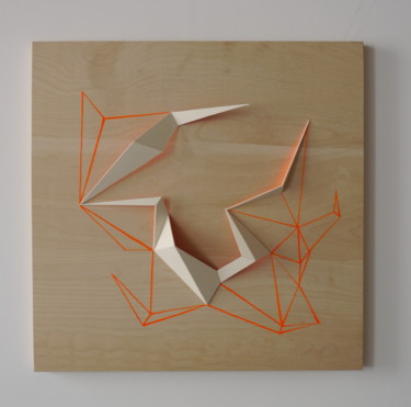 Sculpture titled "Guideline" by Aleksandra Petkovic, Original Artwork, Cardboard