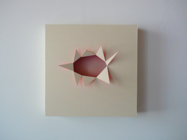 Sculpture titled "Opening" by Aleksandra Petkovic, Original Artwork, Cardboard