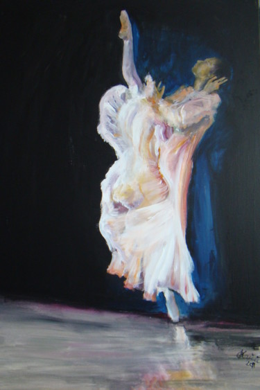 Картина под названием "Taniec / Danse" - Aleksandra Kann-Bogomilska, Подлинное произведение искусства, Масло