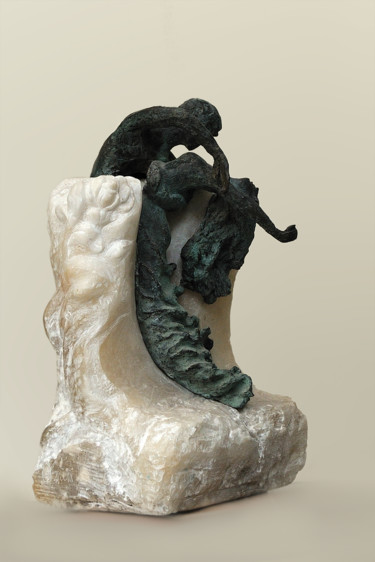 Скульптура под названием "Onde" - Aleksandra Kann-Bogomilska, Подлинное произведение искусства