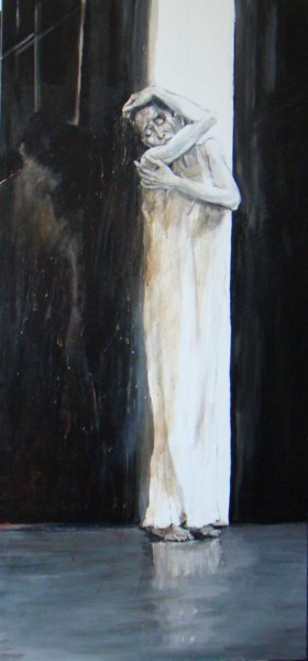 Painting titled "Silence" by Aleksandra Kann-Bogomilska, Original Artwork, Acrylic