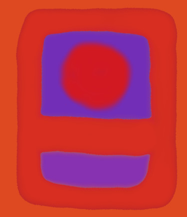 Digital Arts titled "Orange,red and lilac" by Marina Alexandrova, Original Artwork, Other