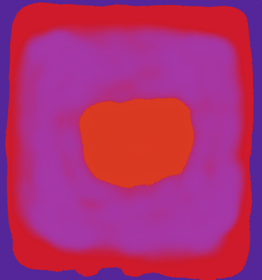 Digital Arts titled "Lilac-orange-red" by Marina Alexandrova, Original Artwork