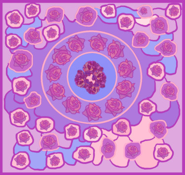 Arts numériques intitulée "Lilac variation on…" par Marina Alexandrova, Œuvre d'art originale
