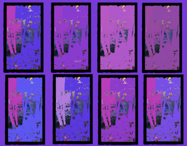 Digital Arts titled "Patterns of lilac a…" by Marina Alexandrova, Original Artwork