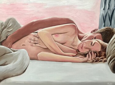 Pintura titulada "Toucher Sensuel" por Aleksei Kedr, Obra de arte original, Oleo
