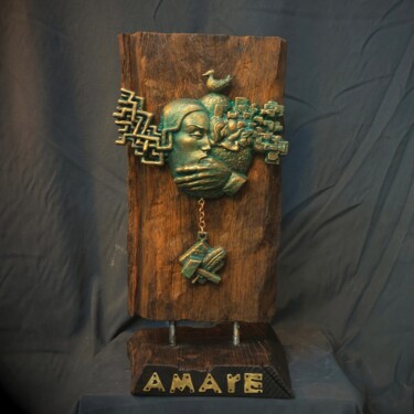 Sculpture titled ""AMARE"" by Aleksei Varlashin, Original Artwork, Resin