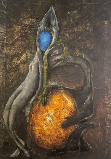 Pintura intitulada "Посягательство на и…" por Aleksei Nechiporenko, Obras de arte originais, Óleo