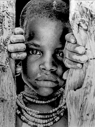 Printmaking titled "⚜️ Africa's child ⚜️" by Aleksei Zhdanov, Original Artwork, Embossing