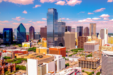 Digitale Kunst getiteld "City of Dallas, Tex…" door Aleksey Gorbenko, Origineel Kunstwerk, Digitale fotografie