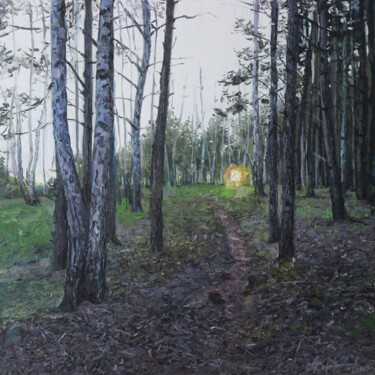 Painting titled "Проблеск утреннего…" by Aleksey Korabelnikov, Original Artwork, Oil