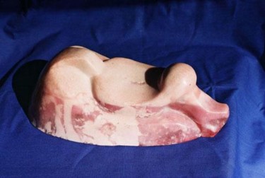 Sculpture titled "Lying figure" by Aleksandar Srb, Original Artwork