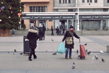 Photographie intitulée "Street life in Zagr…" par Alen Gurovic, Œuvre d'art originale, Photographie non manipulée