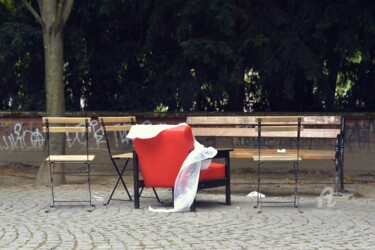 Fotografia zatytułowany „Red armchair” autorstwa Alen Gurovic, Oryginalna praca, Fotografia cyfrowa