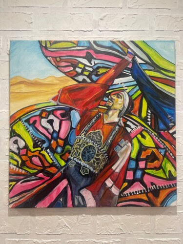 Картина под названием "Tanura" - Alena Darvish, Подлинное произведение искусства, Акрил Установлен на Деревянная панель