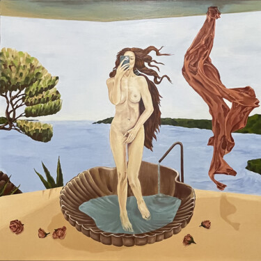 绘画 标题为“Самолюбование” 由Alena Gasilina-Trippel, 原创艺术品, 丙烯 安装在木质担架架上