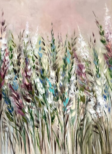Painting titled "Wheat" by Alena Kalevich, Original Artwork, Acrylic