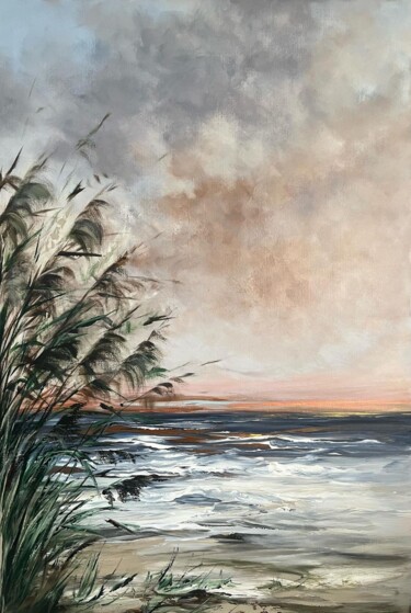 Pintura intitulada "Sea II" por Alena Kalevich, Obras de arte originais, Acrílico