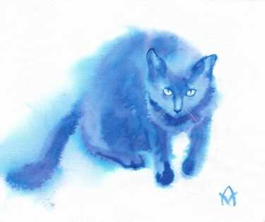 Malerei mit dem Titel "Pride" von Alena Masterkova, Original-Kunstwerk, Aquarell