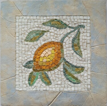 Escultura intitulada "Decorative panel wi…" por Alena Masterkova, Obras de arte originais, Mosaico