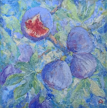 Картина под названием "Figs 4" - Alena Masterkova, Подлинное произведение искусства, Акрил Установлен на Деревянная рама для…
