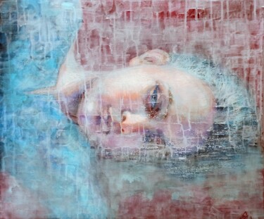 Картина под названием "Jenny" - Alena Masterkova, Подлинное произведение искусства, Акрил Установлен на Деревянная рама для…