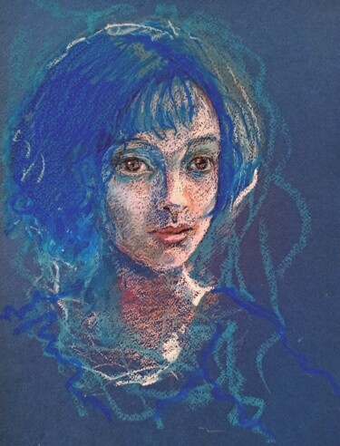 Drawing titled "Mary" by Alena Masterkova, Original Artwork, Pastel