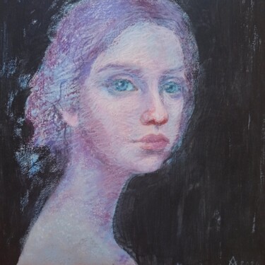 Schilderij getiteld "Margarita" door Alena Masterkova, Origineel Kunstwerk, Pastel