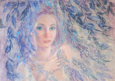 Pintura titulada "Morning Willow" por Alena Masterkova, Obra de arte original, Acrílico