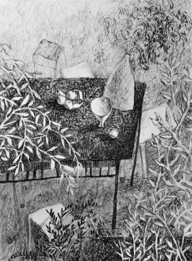 图画 标题为“Летние вечера” 由Алена Михайлова (Eorina), 原创艺术品, 木炭