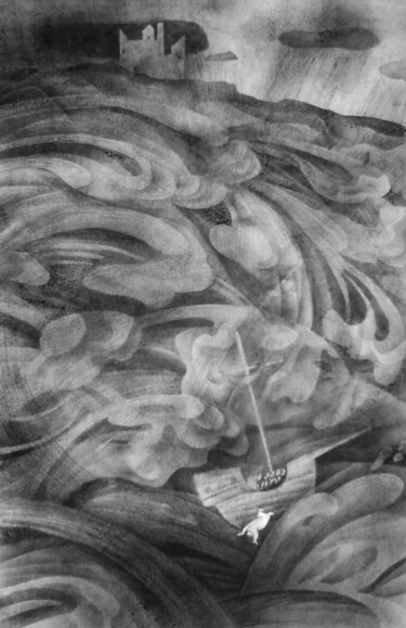 Rysunek zatytułowany „Иона” autorstwa Алена Михайлова (Eorina), Oryginalna praca, Atrament
