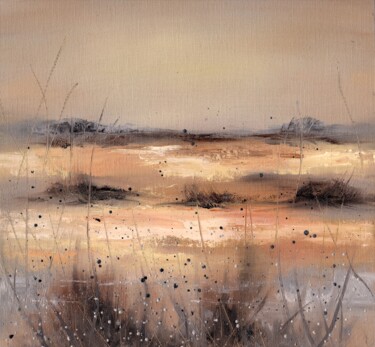 Malerei mit dem Titel "Sunset on the sea s…" von Alena Post, Original-Kunstwerk, Öl