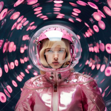 Цифровое искусство под названием "Cosmo Barbie" - Alena Ps, Подлинное произведение искусства, Изображение, сгенерированное ИИ