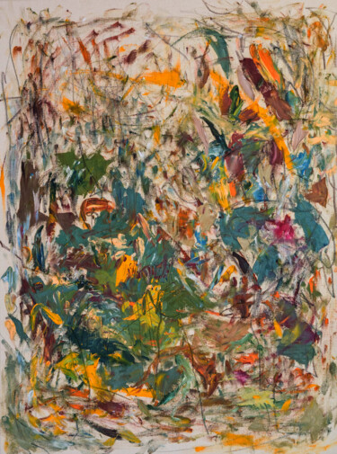 Картина под названием "Under the rain" - Alena Reit, Подлинное произведение искусства, Масло Установлен на Деревянная рама д…