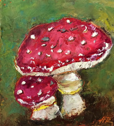 maGIC mASHrooms Drawing titled "maGIC mASHrooms" by Alena Rumak, Original Art, Pastel
