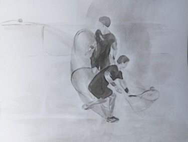 Pintura titulada "Спираль. Эскиз-изуч…" por Alena Sergejcik (Alyonetta), Obra de arte original, Tinta