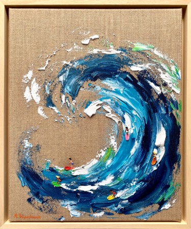 Painting titled "Adrenaline rush; or…" by Alena Shymchonak, Original Art, Oil