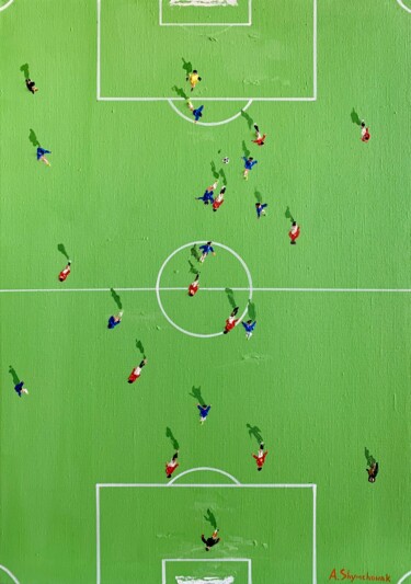 Manchester United: Chelsea; original painting; framed Painting titled "Manchester United:…" by Alena Shymchonak, Original Art, Oil